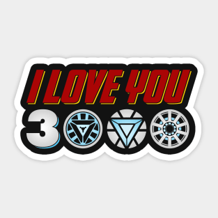 I Love You 3000 Sticker